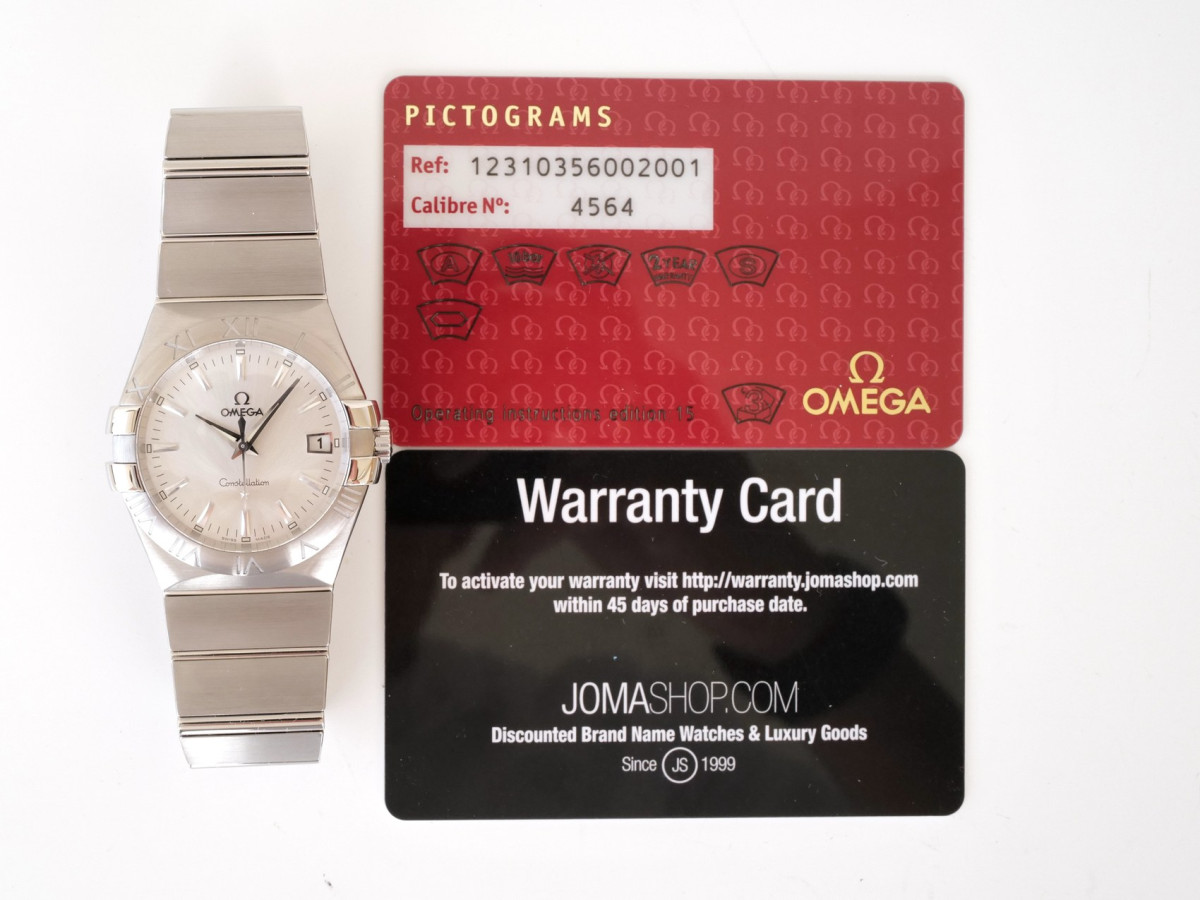 Swiss watch Omega Constellation Quartz Silver Dial 35