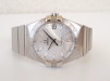 Swiss watch Omega Constellation Quartz Silver Dial 35