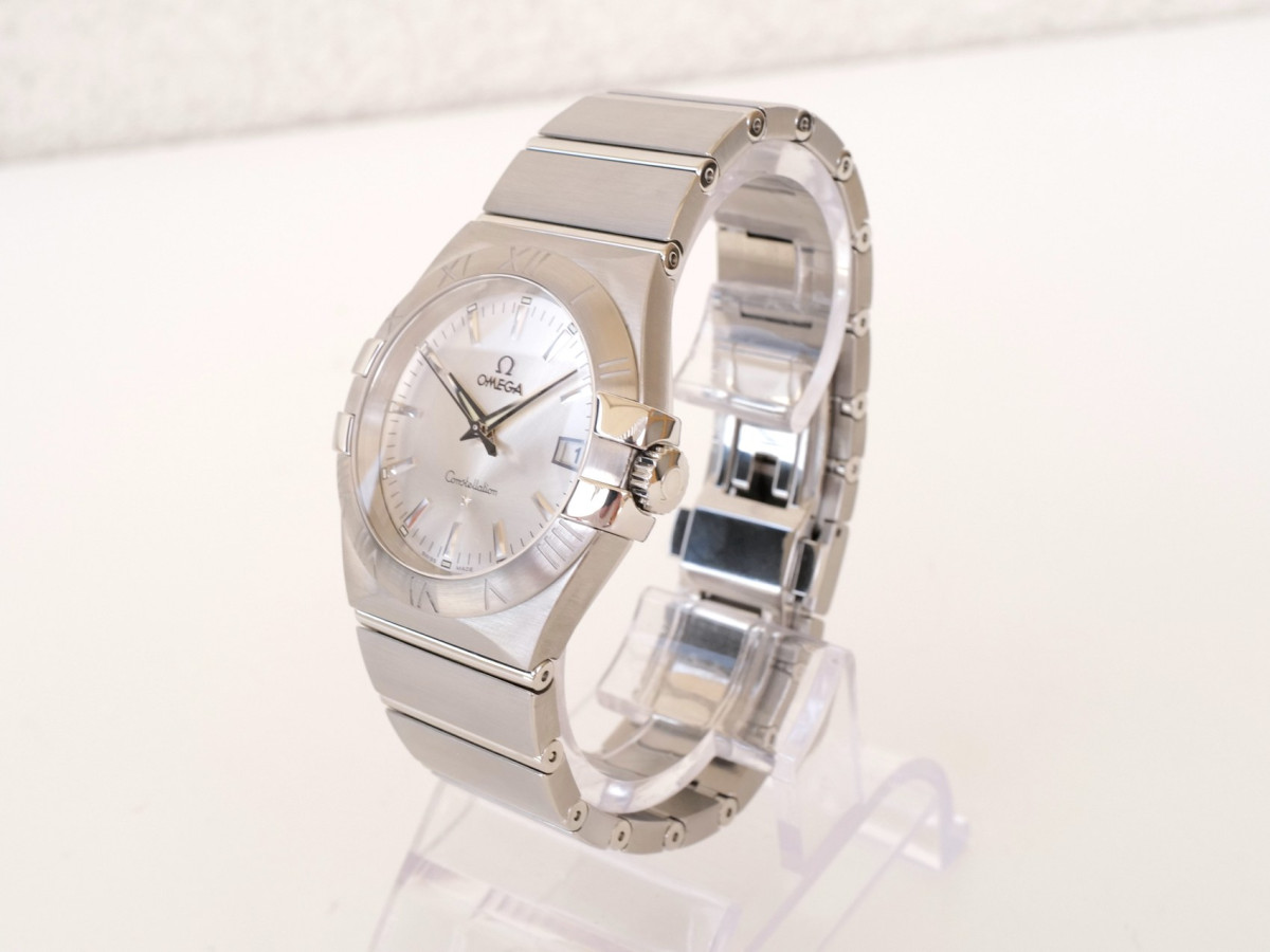 Swiss watch Omega Constellation Quartz Silver Dial 35