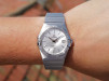 Swiss watch Omega Constellation Quartz Silver Dial 35