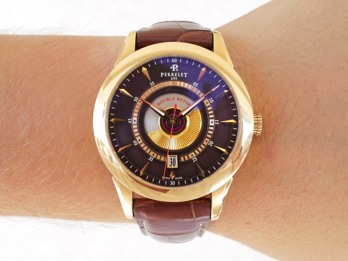 Швейцарские часы Double Rotor 18K Rose Gold 40