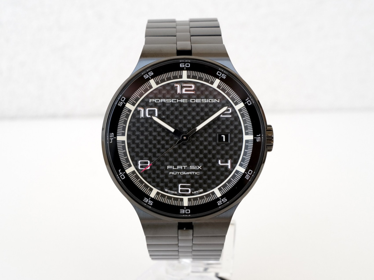 Швейцарские часы Porsche Design Flat Six Black Dial 44