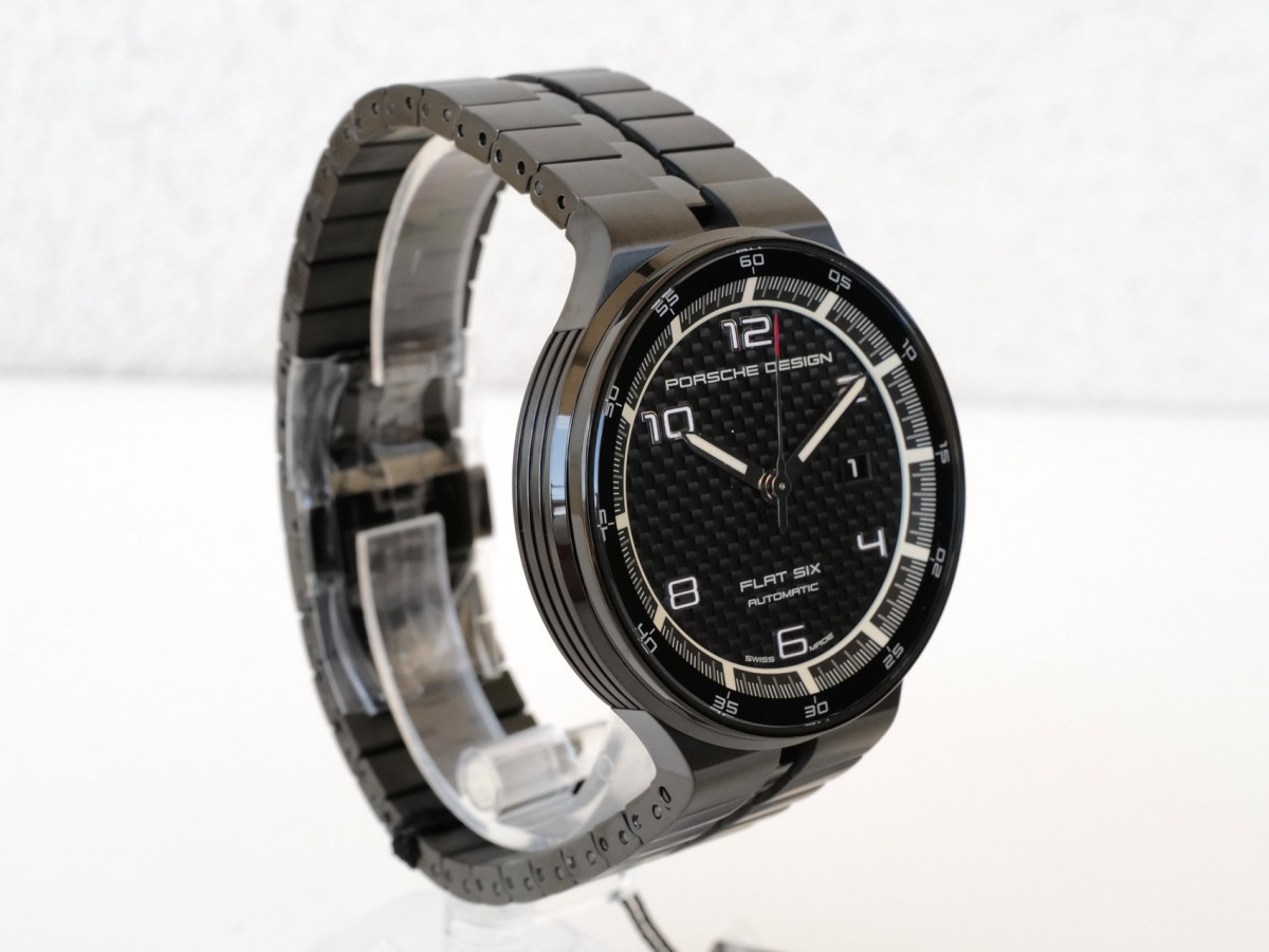 Швейцарские часы Porsche Design Flat Six Black Dial 44