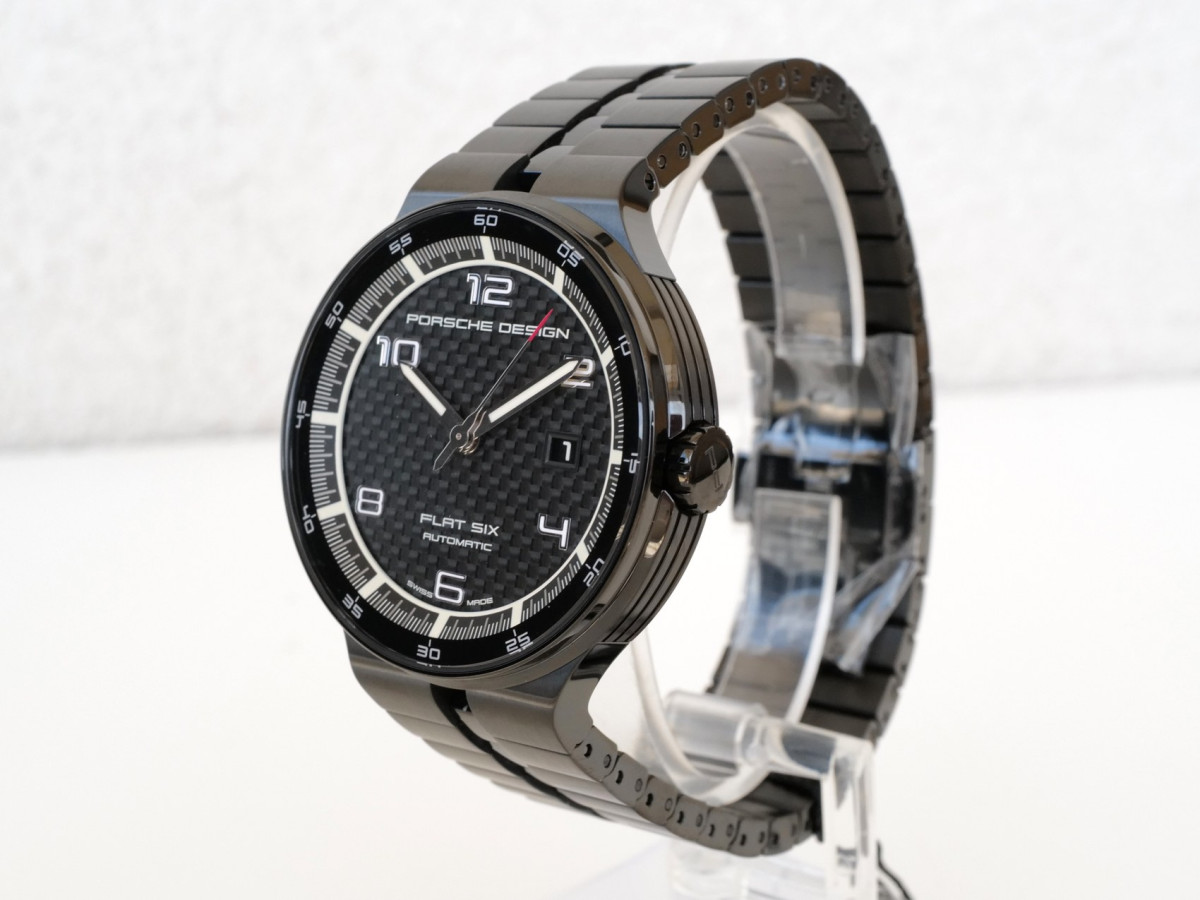 Швейцарские часы Porsche Design Flat Six Black Dial 44