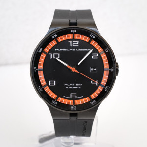 Швейцарские часы Porsche Design Flat Six Black Dial 44