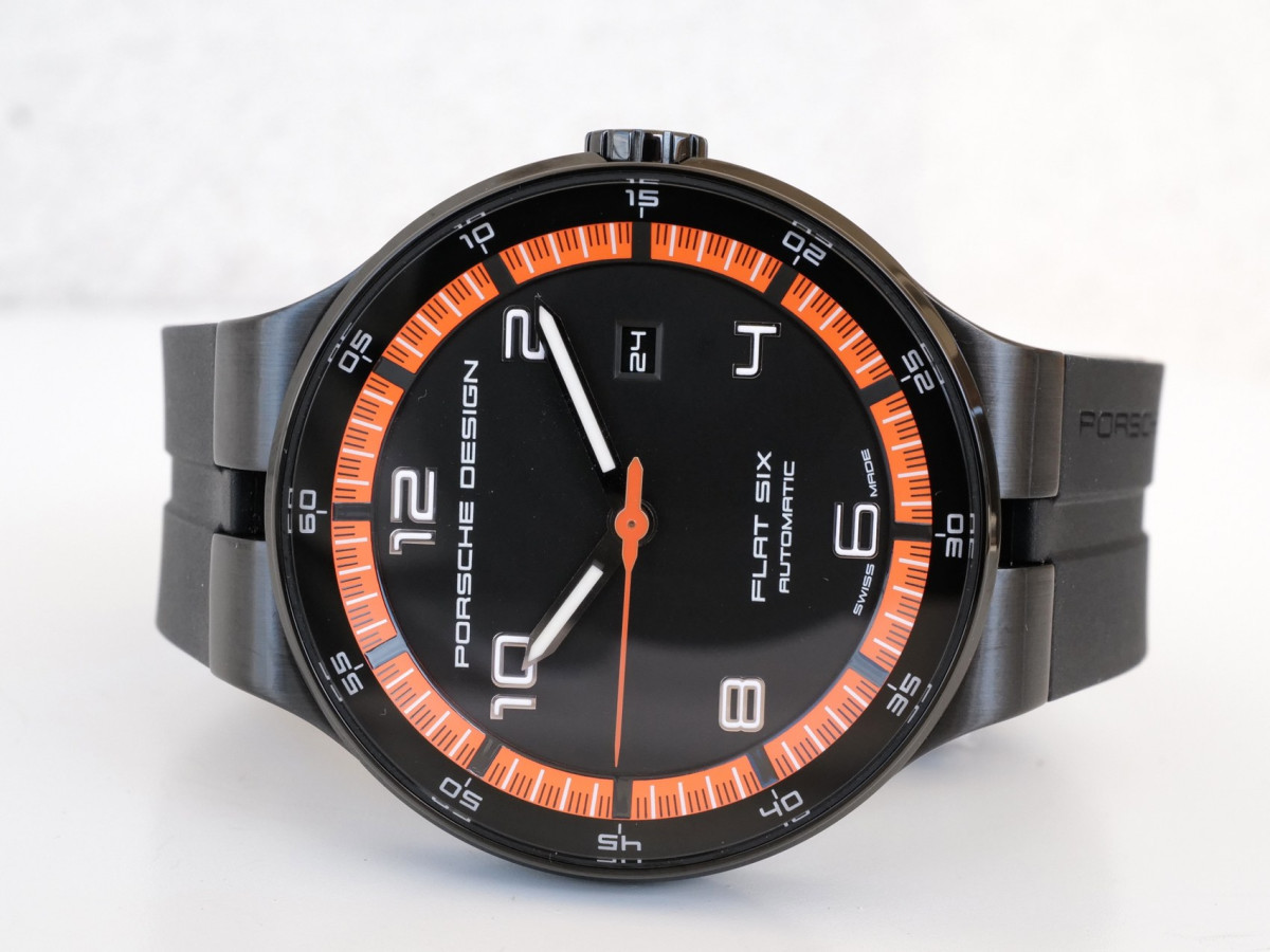 Швейцарские часы Porsche Design Flat Six Black Dial 44