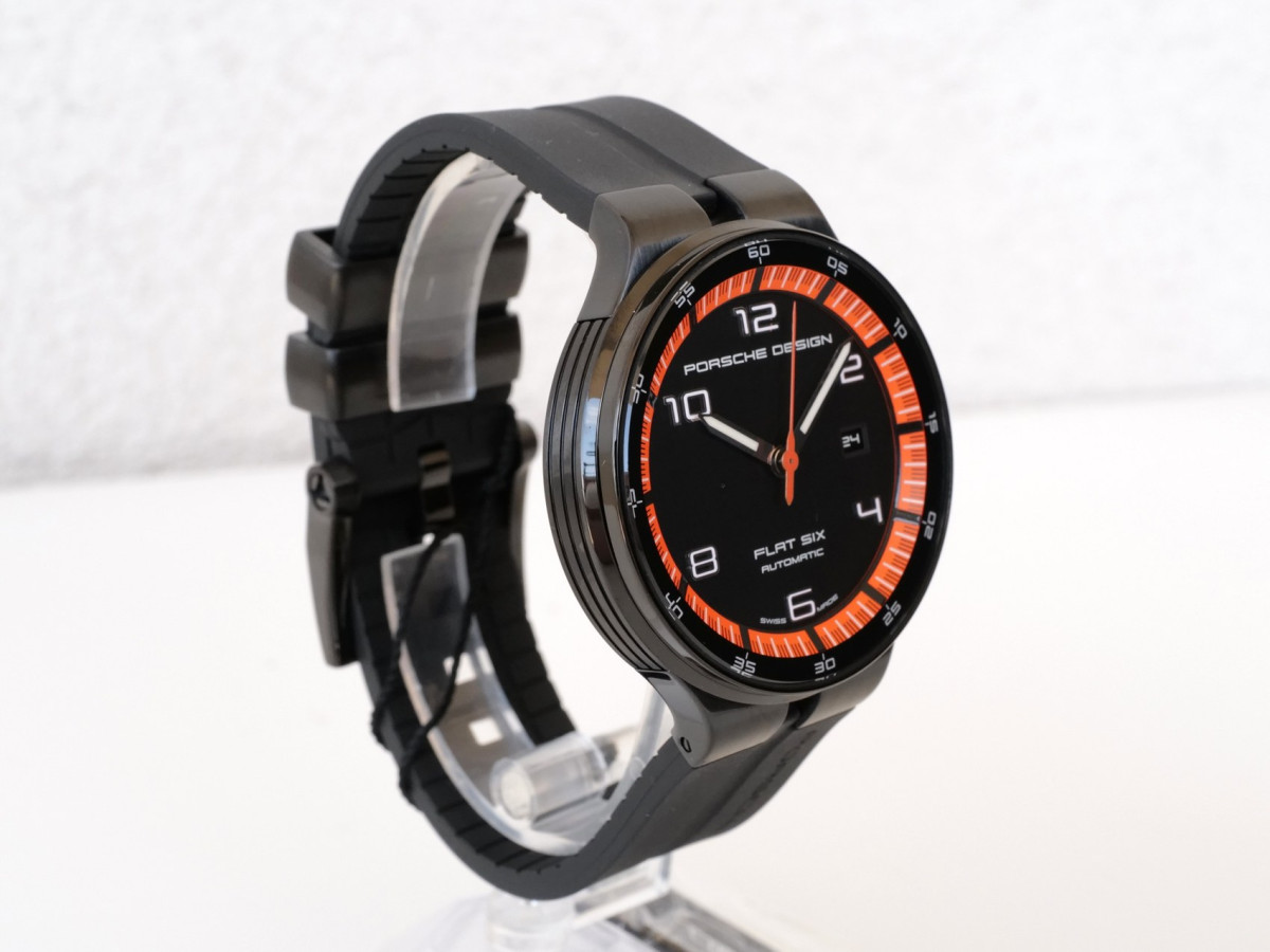 Швейцарские часы Porsche Design Flat Six Black Dial 44
