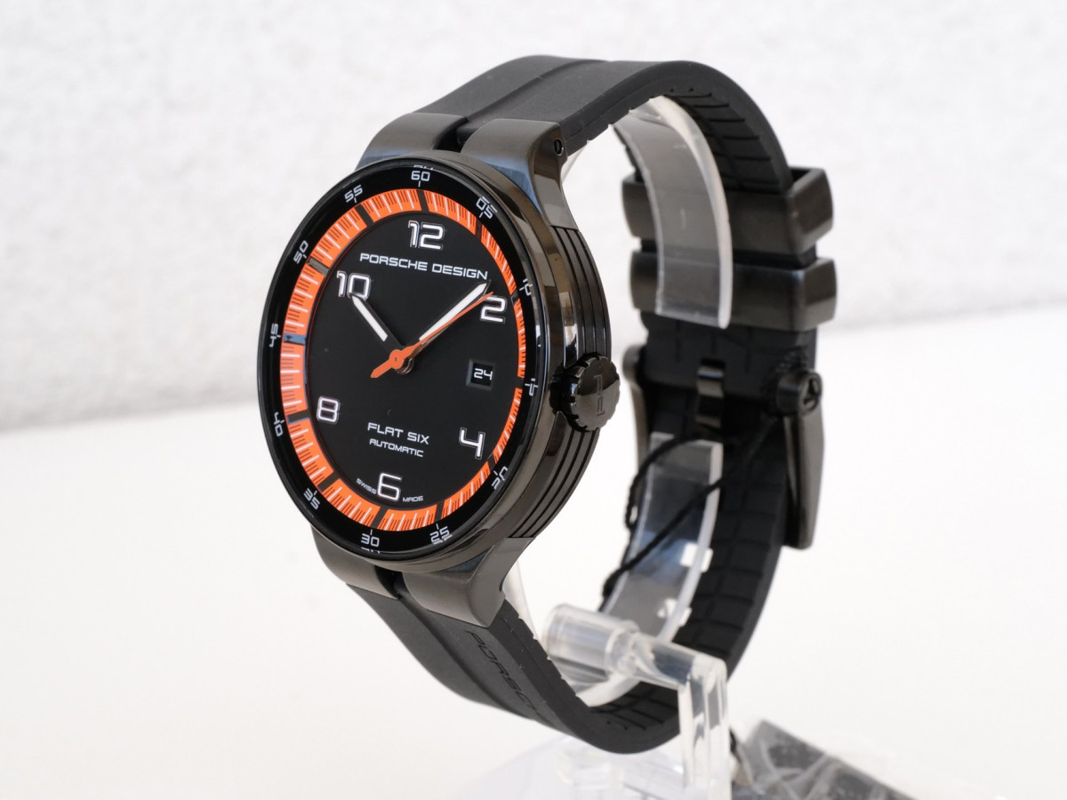 Швейцарские часы Porsche Design Flat Six Black Dial 44
