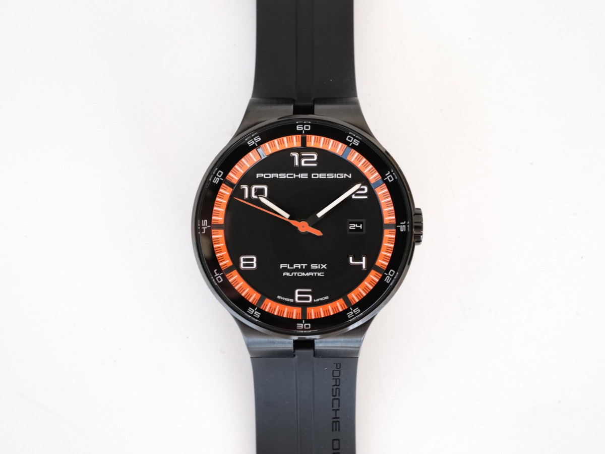 Швейцарские часы Porsche Design Flat Six Black Dial 44