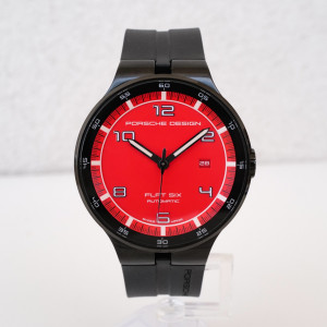 Швейцарские часы Porsche Design Flat Six Red Dial 44