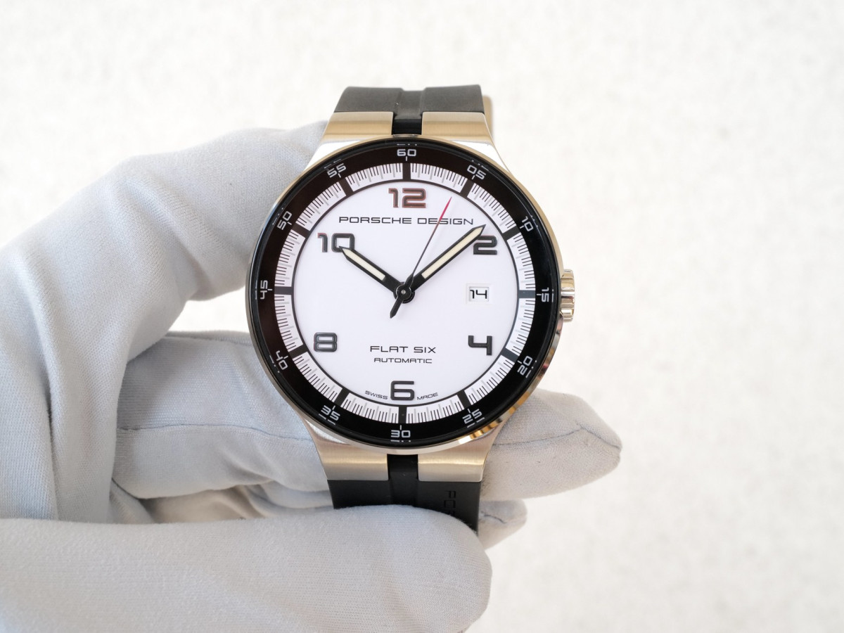 Swiss watch Porsche Design Flat Six White Dial 44