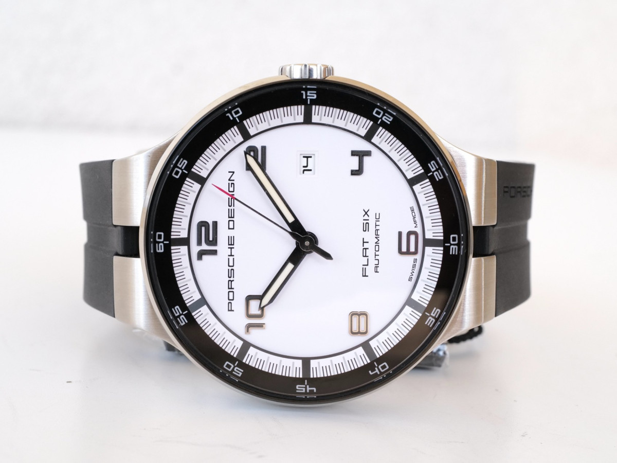 Swiss watch Porsche Design Flat Six White Dial 44