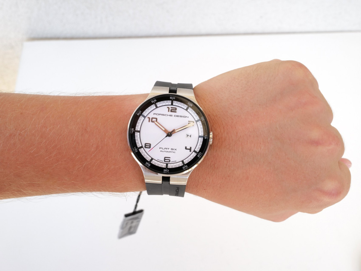 Swiss watch Porsche Design Flat Six White Dial 44