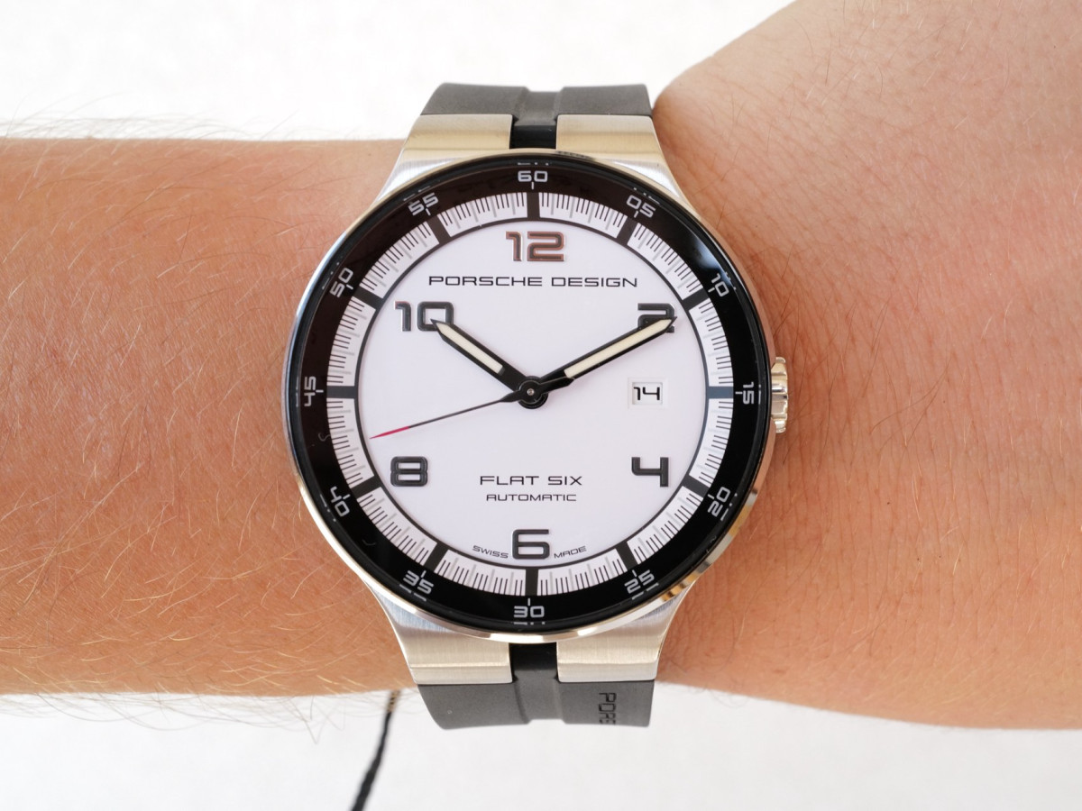 Swiss watch Porsche Design Flat Six White Dial 44