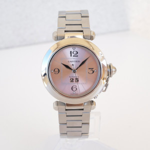 Швейцарський годинник Cartier Pasha Big Date Pink Dial 35
