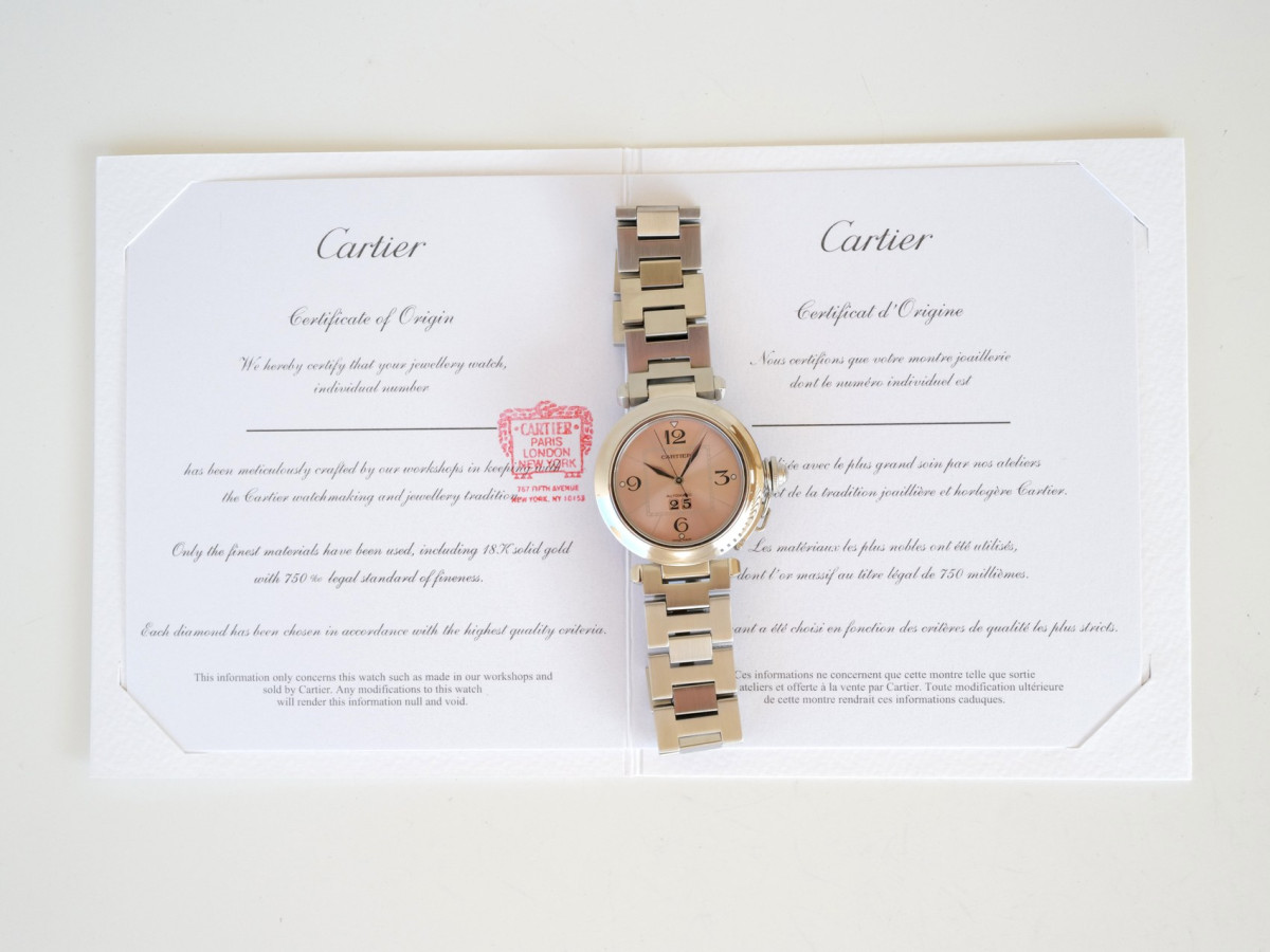 Швейцарський годинник Cartier Pasha Big Date Pink Dial 35
