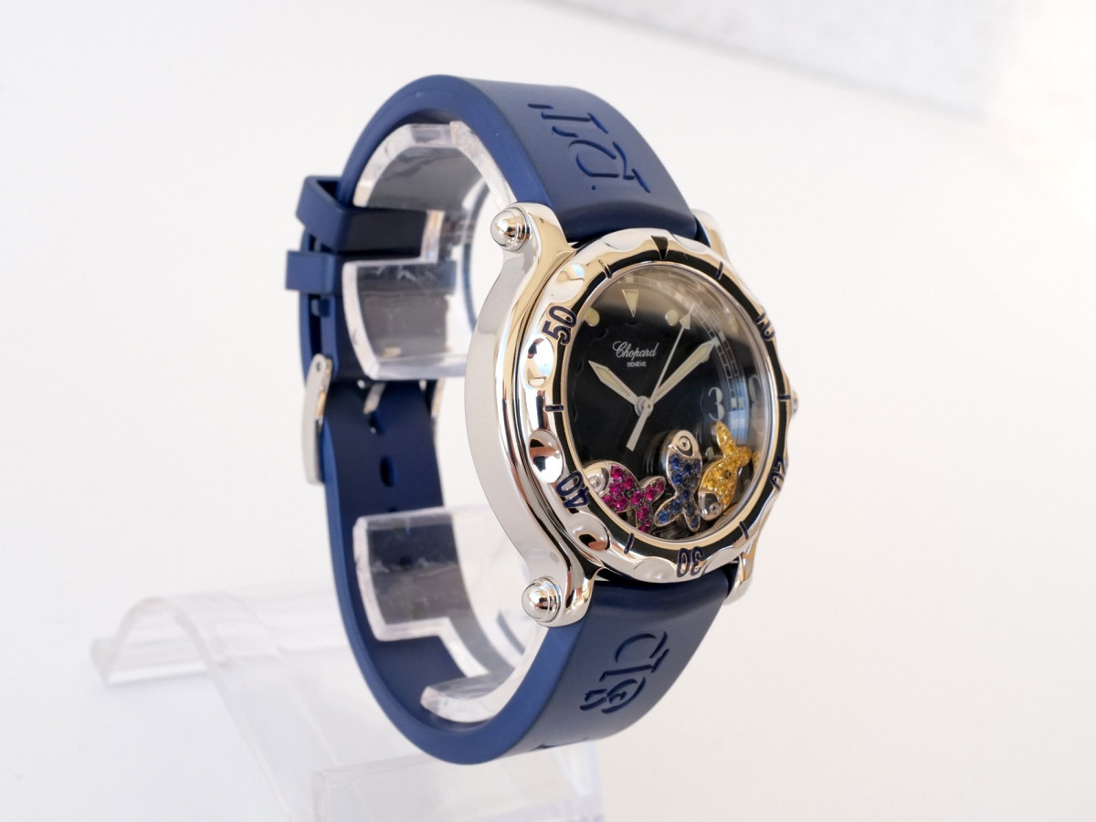 Швейцарские часы Chopard Happy Sport Happy Fish Blue Dial 38