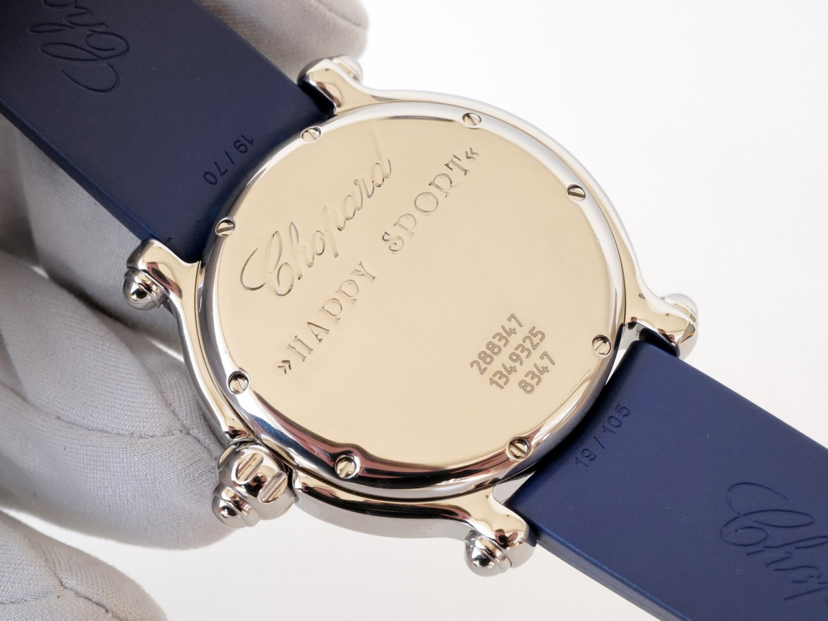 Швейцарские часы Chopard Happy Sport Happy Fish Blue Dial 38