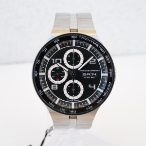 Швейцарские часы Porsche Design Flat Six Chronograph Black Dial 44