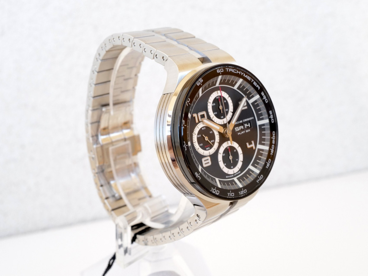 Швейцарские часы Porsche Design Flat Six Chronograph Black Dial 44