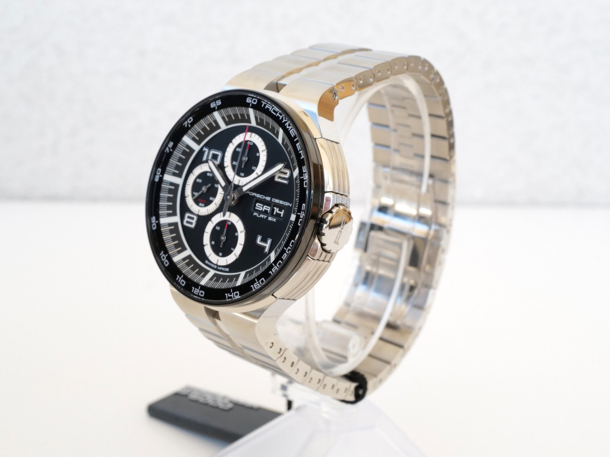 Швейцарские часы Porsche Design Flat Six Chronograph Black Dial 44