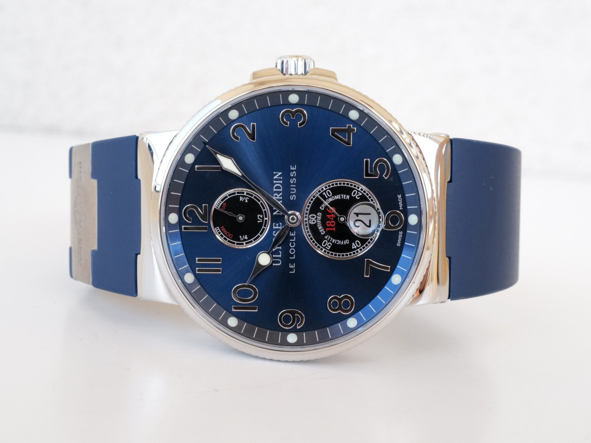 Швейцарський годинник Ulysse Nardin Maxi Marine Chronometer Blue Dial 41