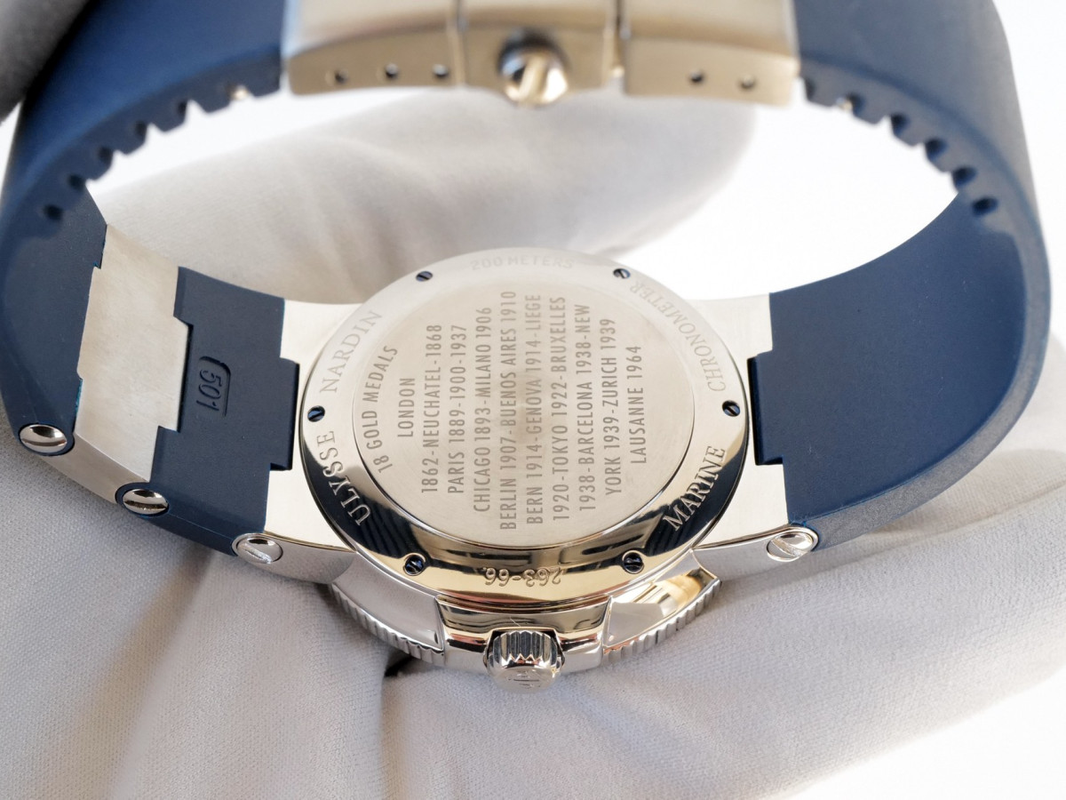 Швейцарський годинник Ulysse Nardin Maxi Marine Chronometer Blue Dial 41