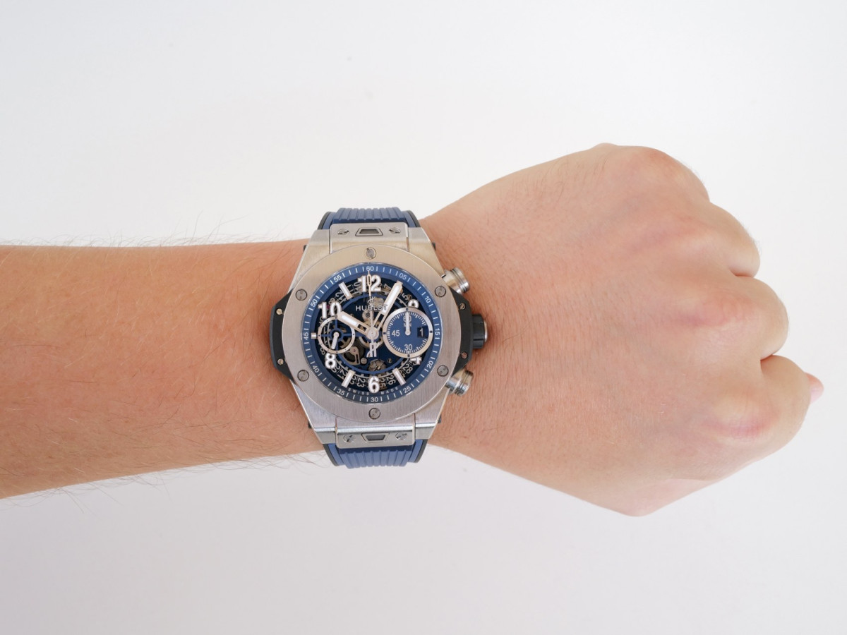 Швейцарские часы Hublot Big Bang Unico Titanium Blue 44