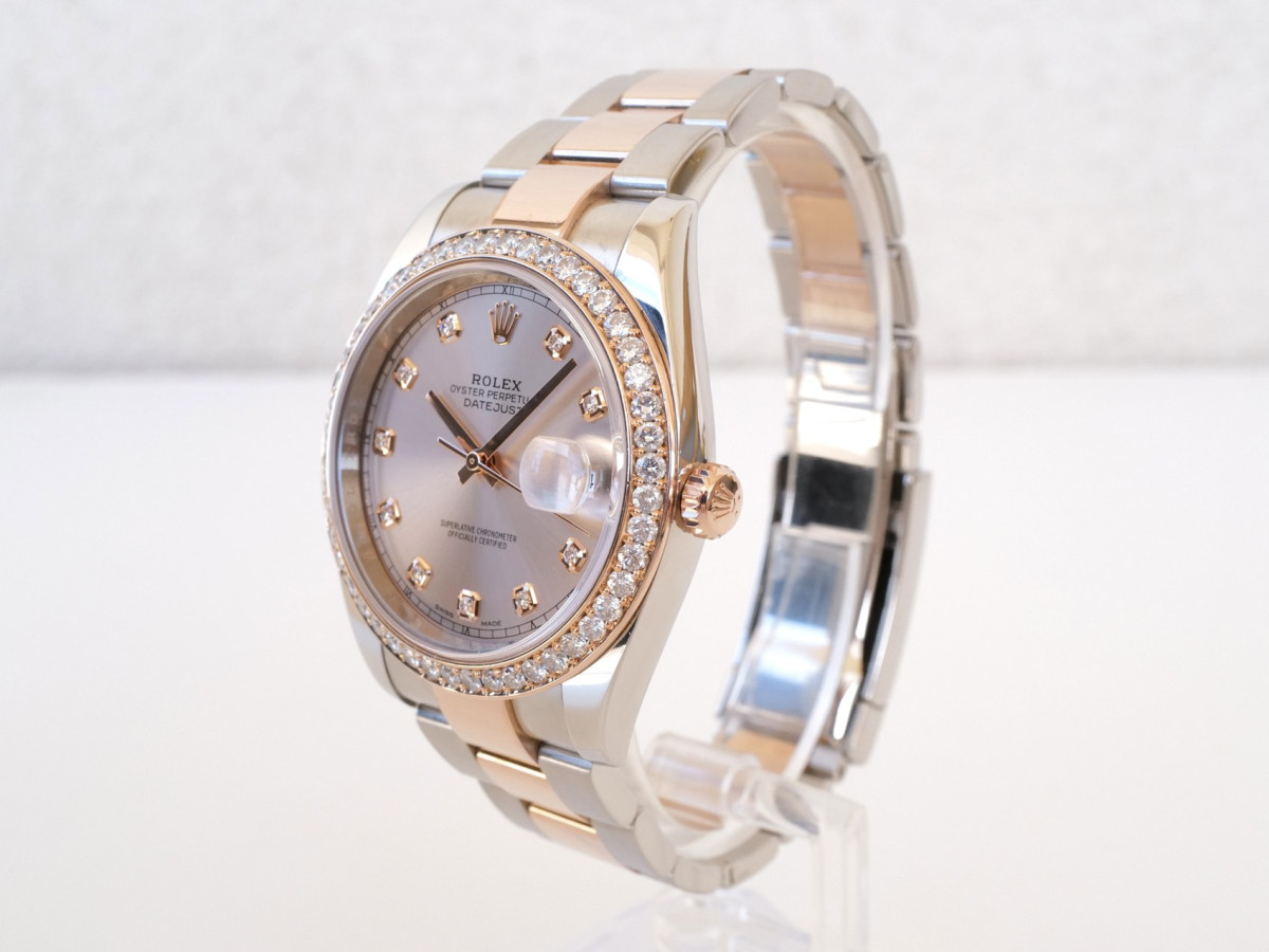 Швейцарський годинник Rolex Datejust 41 Oyster Sundust Diamond Dial Bezel