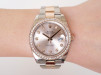 Швейцарський годинник Rolex Datejust 41 Oyster Sundust Diamond Dial Bezel