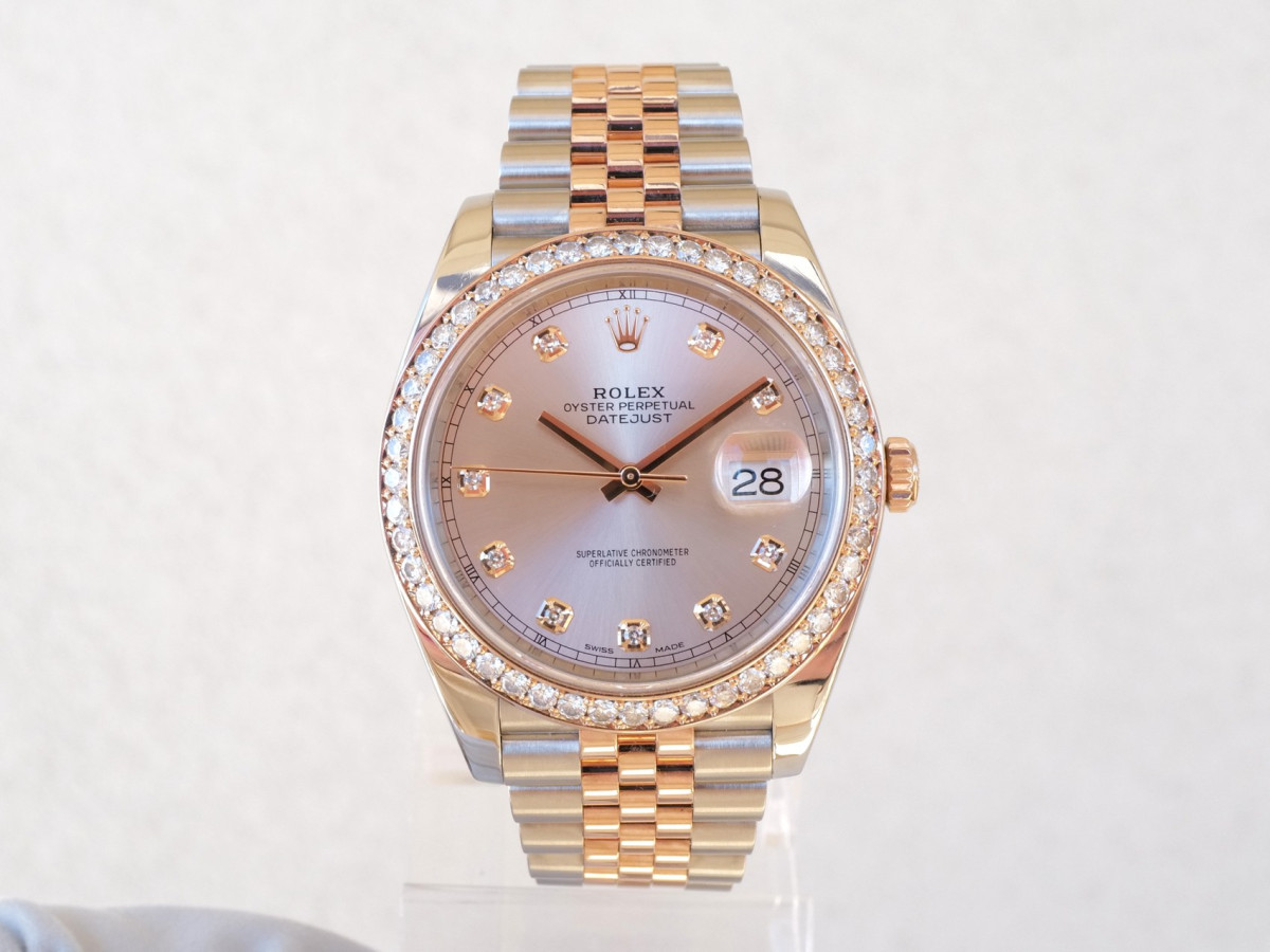 Швейцарський годинник Rolex Datejust 41 Jubilee Sundust Diamond Dial Bezel