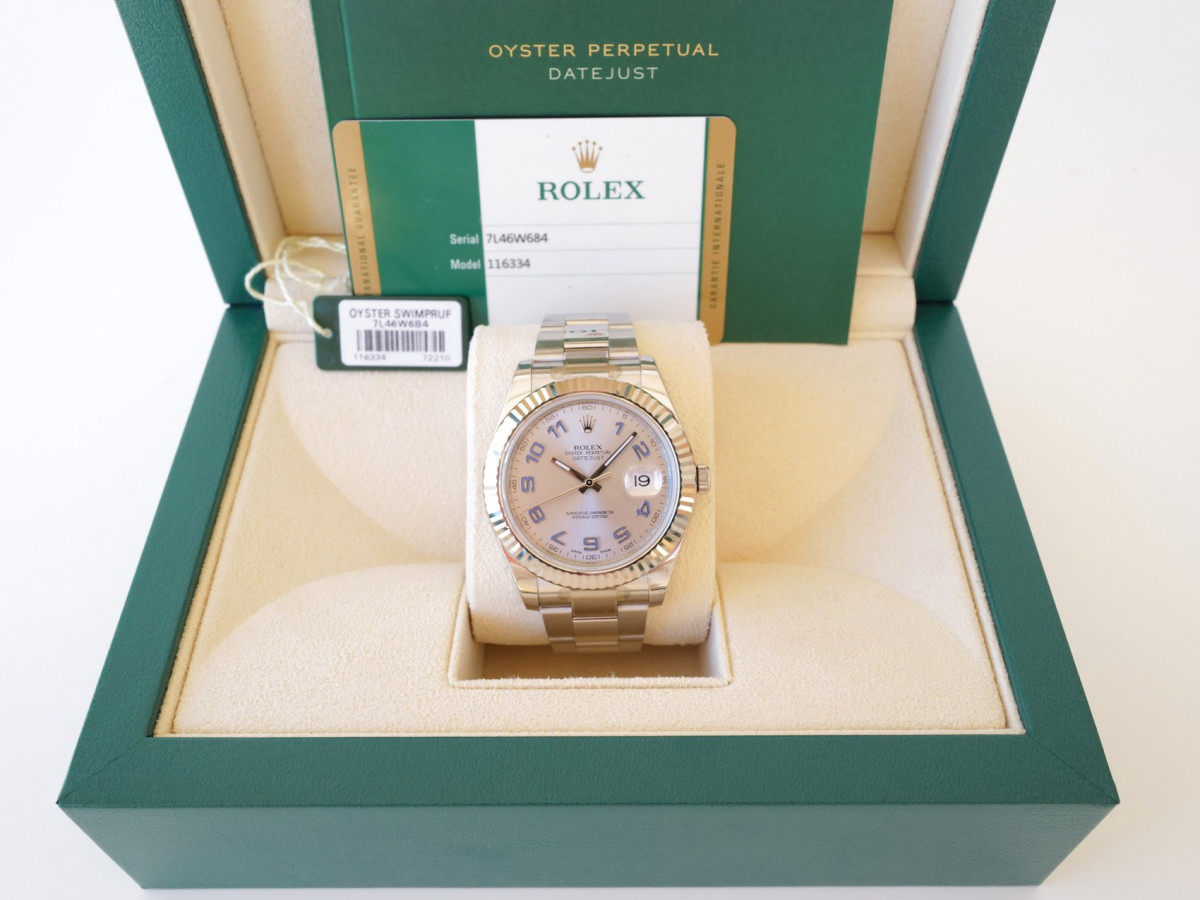 Швейцарський годинник Rolex Datejust II Roger Federer Silver Dial 41 (2018)