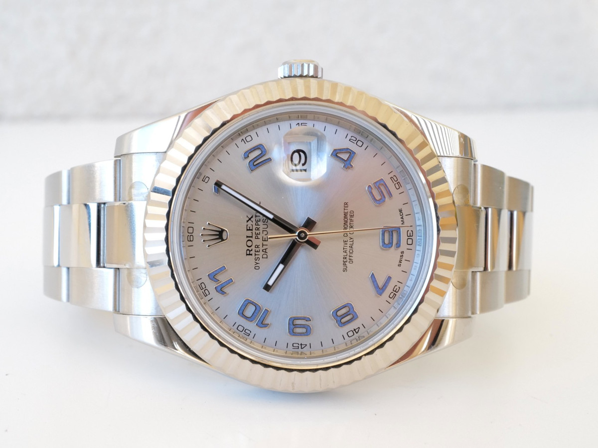 Швейцарський годинник Rolex Datejust II Roger Federer Silver Dial 41 (2018)