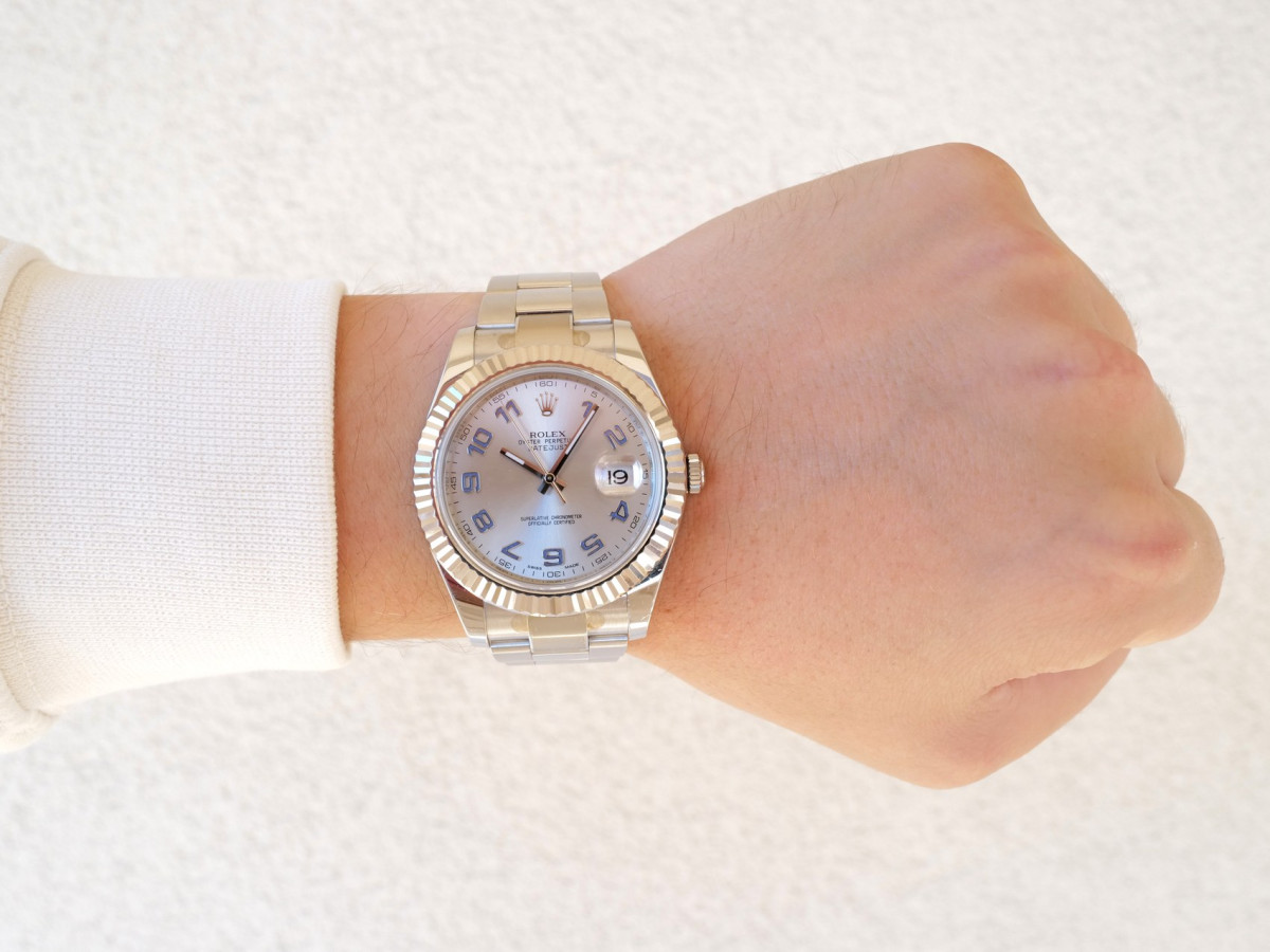 Швейцарський годинник Rolex Datejust II Roger Federer Silver Dial 41 (2018)