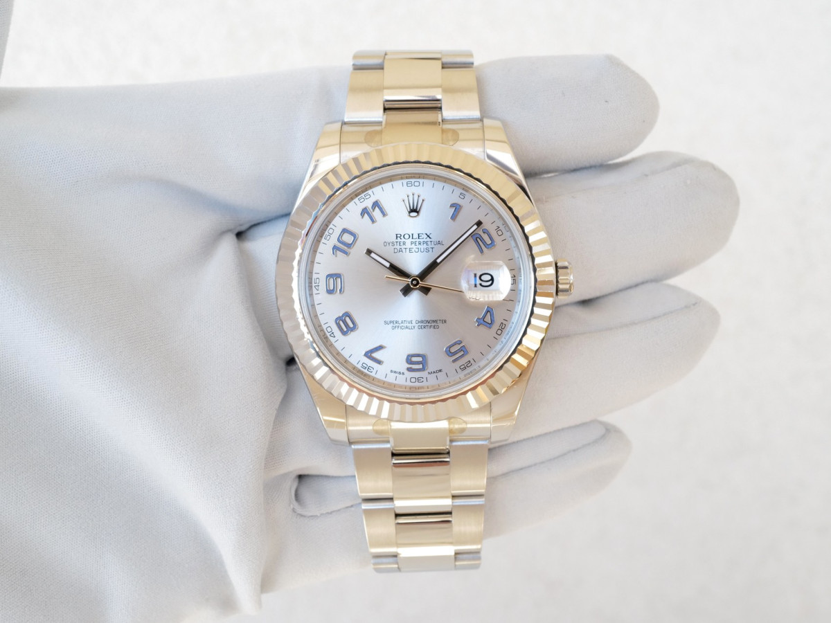 Швейцарський годинник Rolex Datejust II Roger Federer Silver Dial 41 (2018)