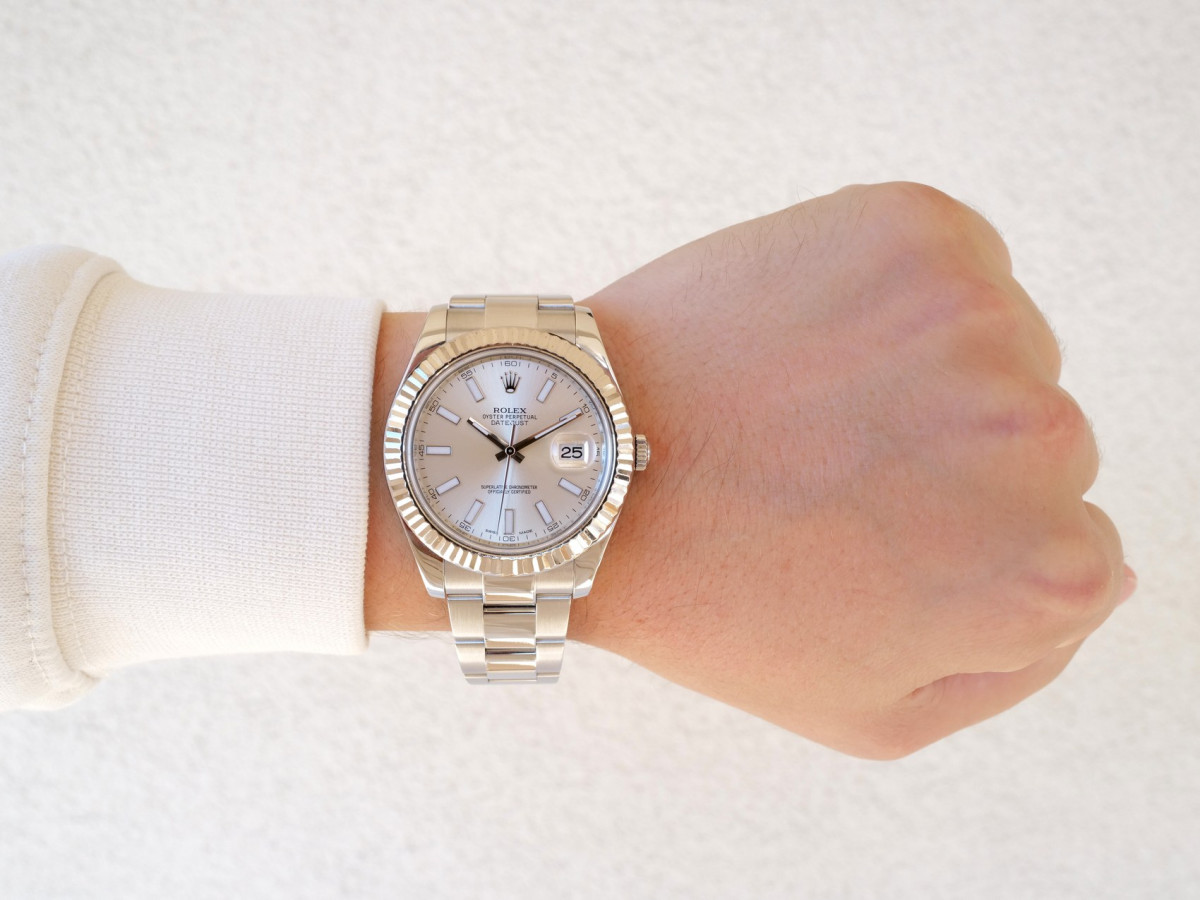 Швейцарские часы Rolex Datejust II Silver Dial 41