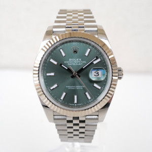 Швейцарские часы Rolex Datejust 41 Jubilee Mint Green Dial (2022)