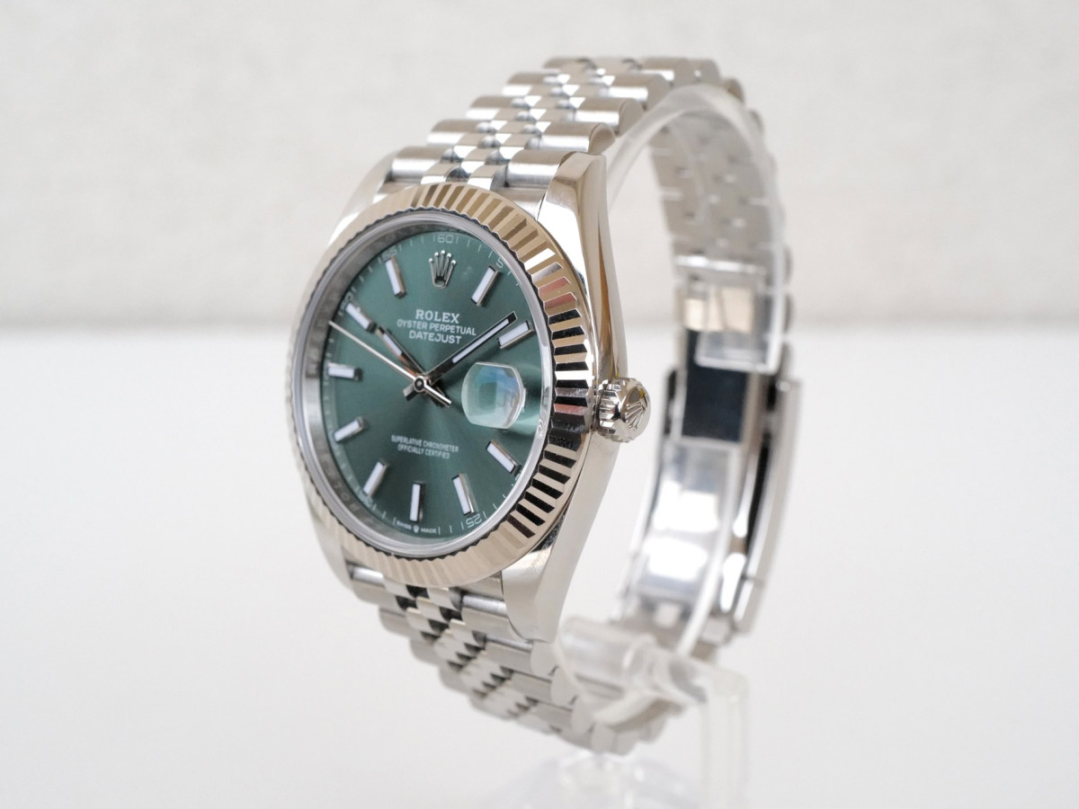 Швейцарський годинник Rolex Datejust 41 Jubilee Mint Green Dial (2022)
