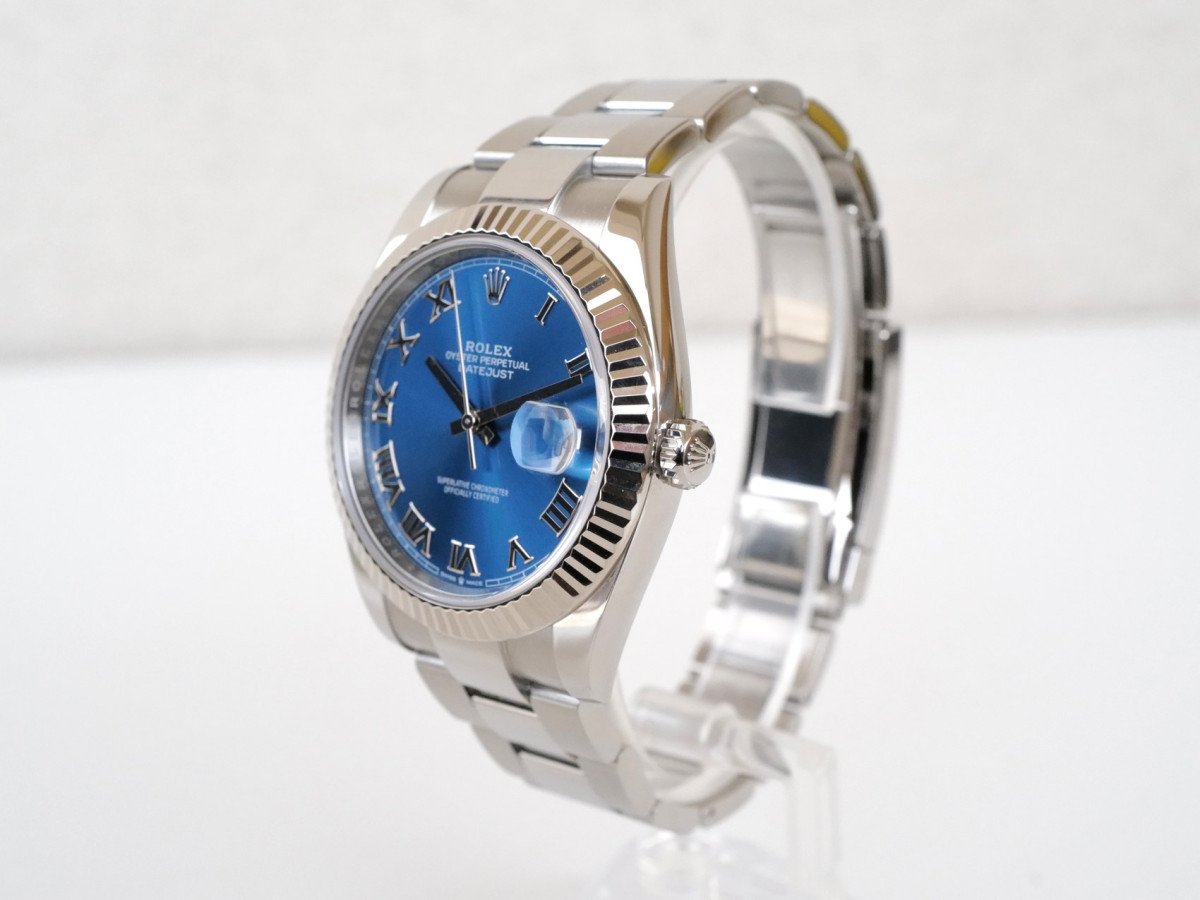 Швейцарський годинник Rolex Datejust 41 Oyster Blue Roman Dial