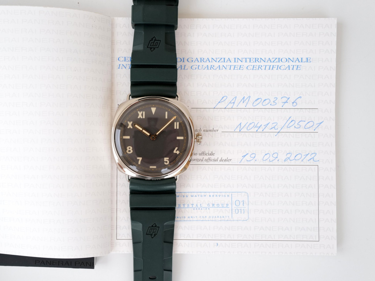 Швейцарський годинник Panerai Radiomir 3 Days Oro Bianco 500 Limited Edition 18K White Gold 47