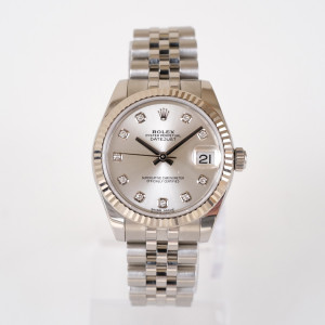 Швейцарський годинник Rolex Datejust 31 Jubilee Silver Diamond Dial