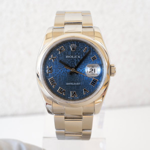 Швейцарський годинник Rolex Datejust 36 Oyster Blue Dial