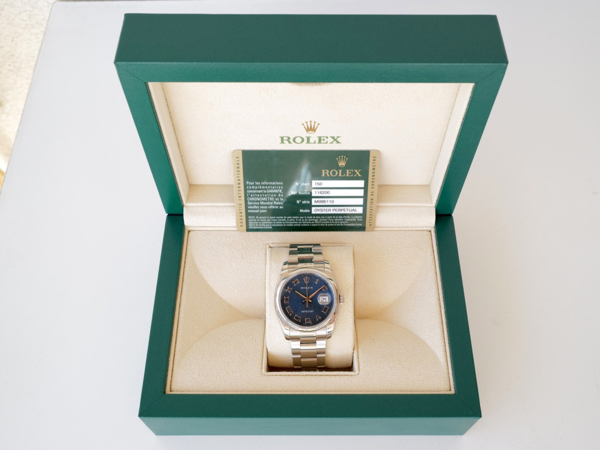 Швейцарський годинник Rolex Datejust 36 Oyster Blue Dial