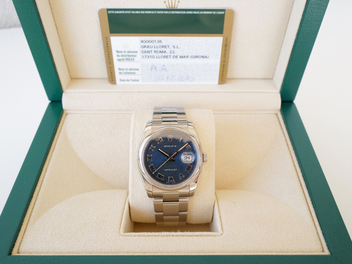 Швейцарський годинник Rolex Datejust 36 Oyster Blue Dial
