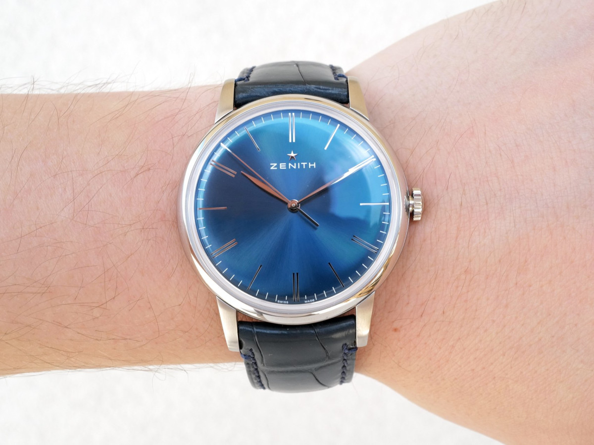 Швейцарський годинник Zenith Elite Ultra Thin Blue Dial 42