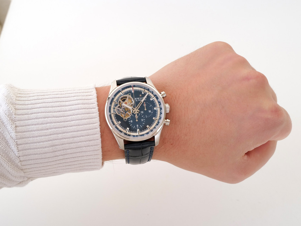 Швейцарський годинник Zenith El Primero Chronomaster Blue Dial Chronograph 42