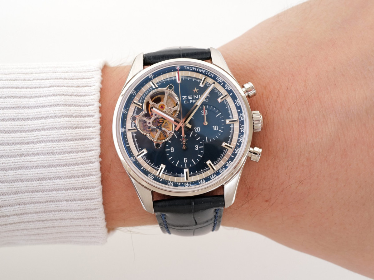 Швейцарський годинник Zenith El Primero Chronomaster Blue Dial Chronograph 42