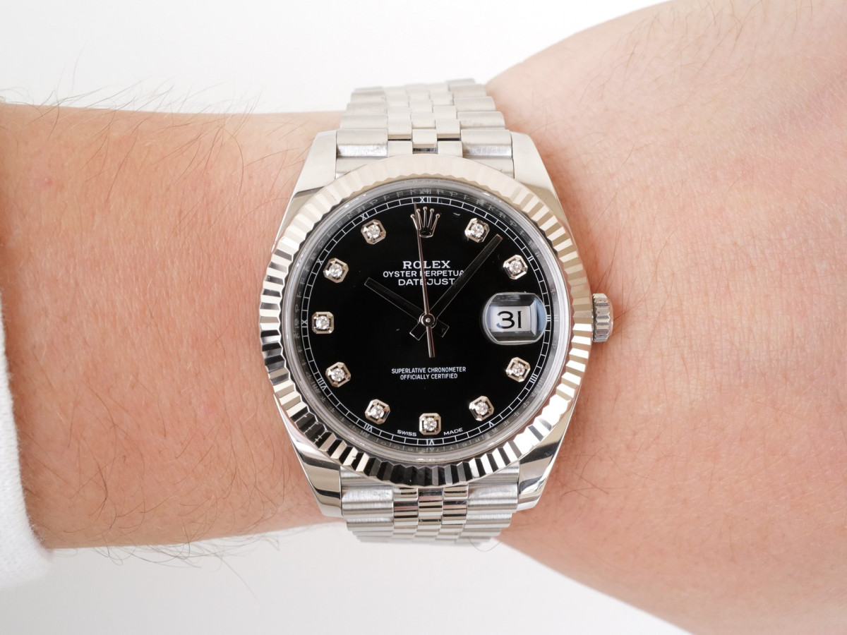 Швейцарський годинник Rolex Datejust 41 Jubilee Black Diamond Dial (2022)