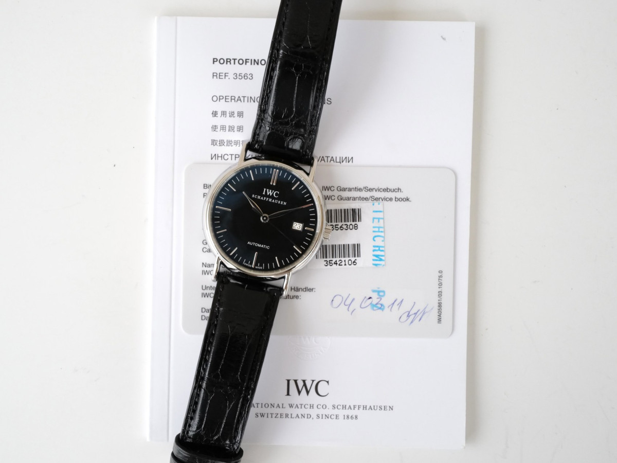 Швейцарские часы IWC Portofino Automatic Black Dial 39