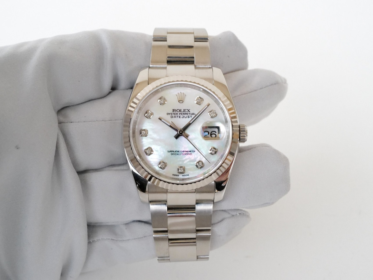 Швейцарские часы Rolex Datejust 36 Oyster Custom MOP Dial